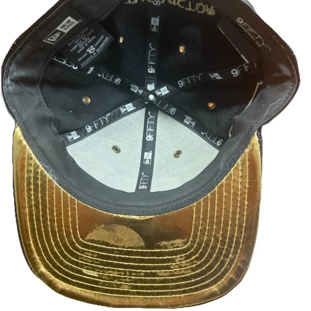 New Era USA Gold Olympics 9FIFTY Leather Hat “To The Victor Goes The Gold”